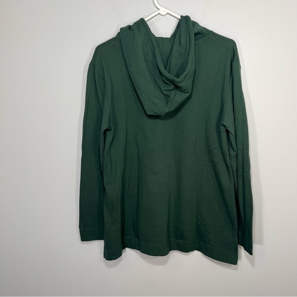 NEW Hawaii Rainbow Warriors Shirt Womens Large Green NCAA Henley Hoodie Pullover - Picture 2 of 9